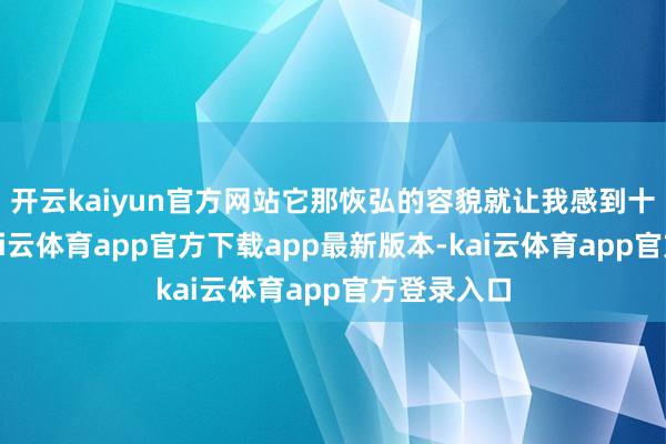 开云kaiyun官方网站它那恢弘的容貌就让我感到十分诧异-kai云体育app官方下载app最新版本-kai云体育app官方登录入口
